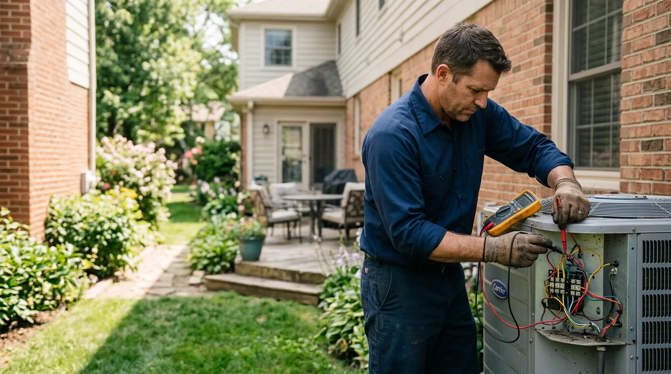 HVAC technician working near Carrollton, KY